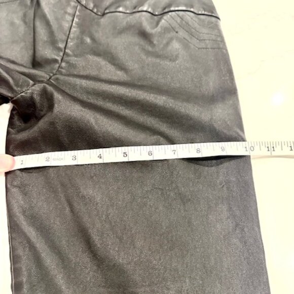 RARE - J. Mendel Paris Black Leather Moto Pants – Size 6 - Picture 11 of 16